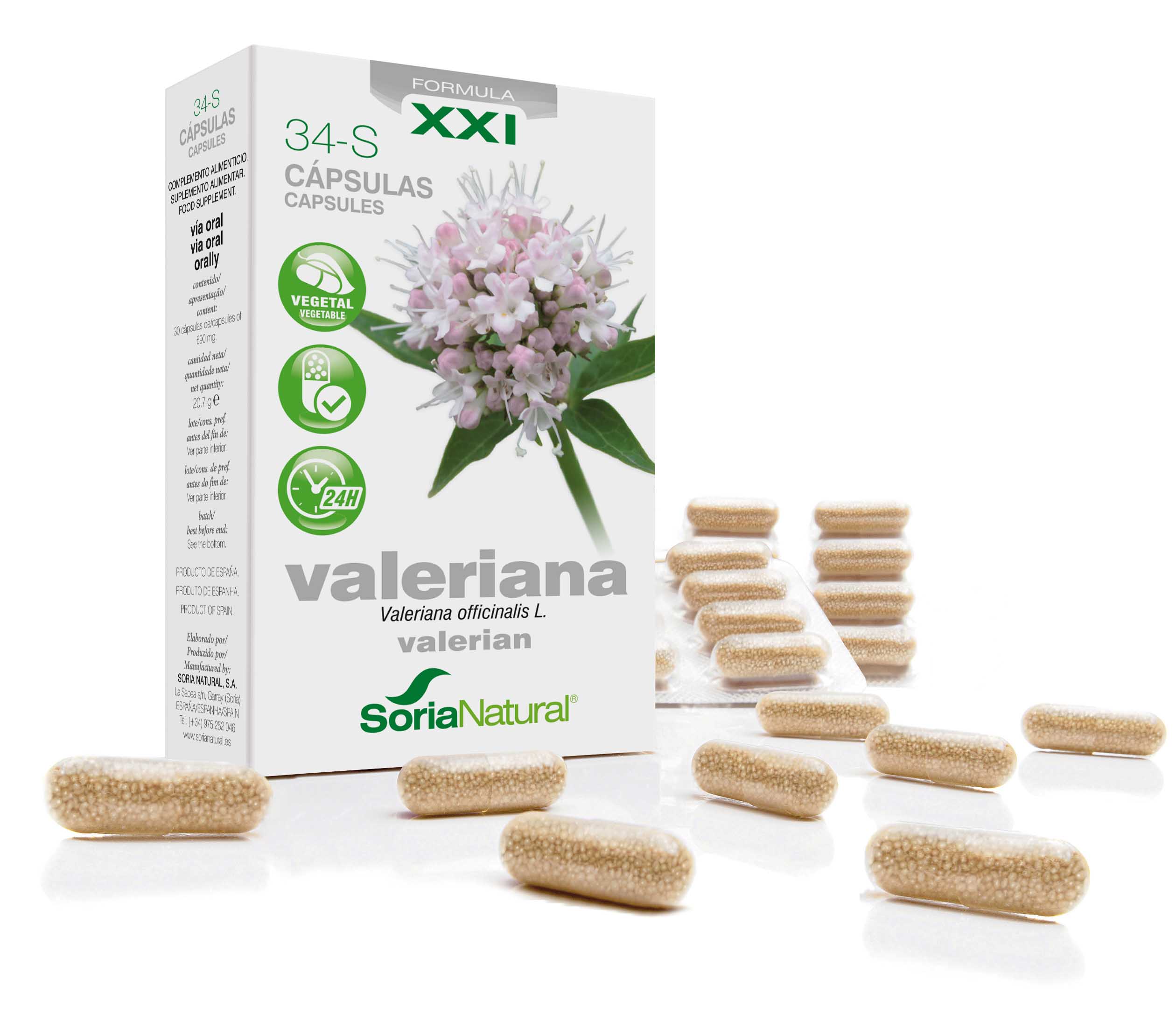34-S Valeriana XXI: valeriaan 300 mg