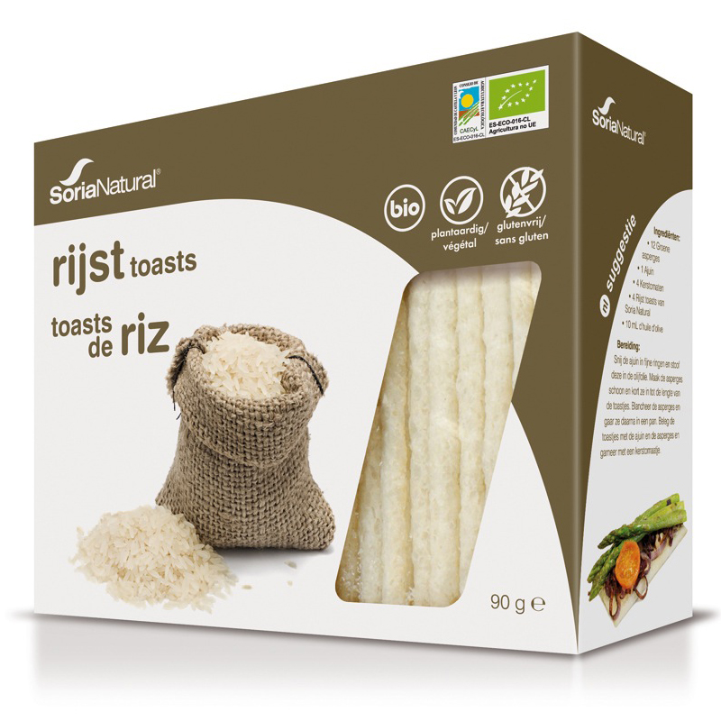 Toasts de riz légères bio